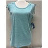 Image 1 : Women's Size Small Light Blue Kickin It Tee
