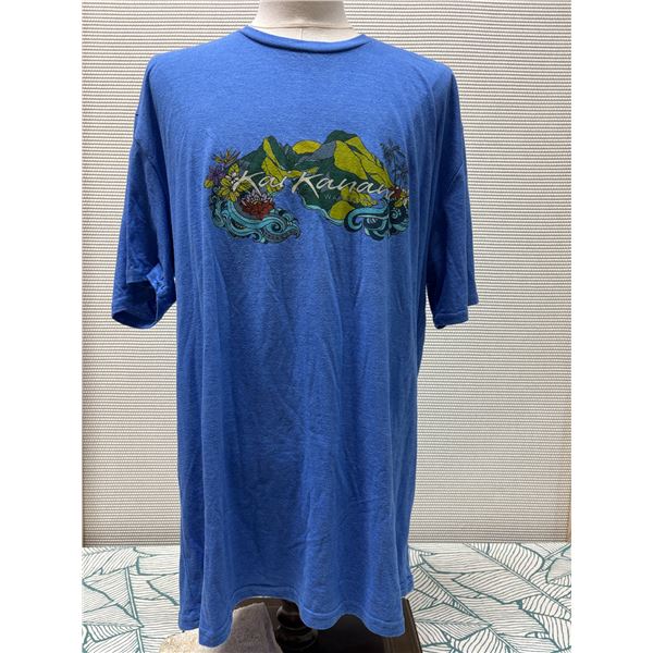 Men's Size XXL Blue Wailea Tee Shirt