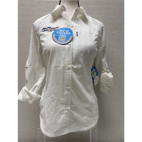 Women's Size XS White Silver Ridge Long Sleeve Shirt