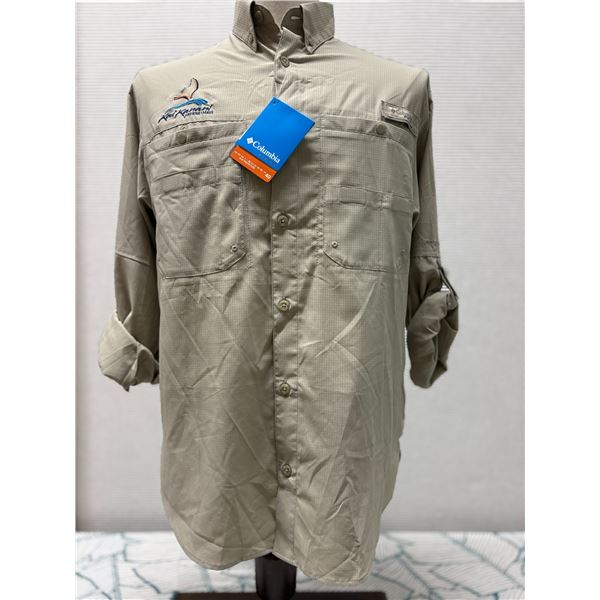 Men's Size XS Khaki Tamiami Long Sleeve Shirt