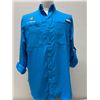 Image 1 : Men's Size S Compass Blue PFG Long Sleeve Shirt