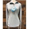 Image 1 : Women's Size S Icy Gray Titanium Titan Ice Half Zip Long Sleeve Shirt