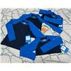 Image 1 : Qty 5 Youth Size 2T, 3T, 4T Black/Bright Indigo Sandy Shores Long Sleeve Sun Shirts
