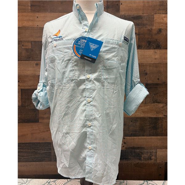 Men's Size XXL Gulf Stream Gingham PFG Super Tamiami Long Sleeve Shirt