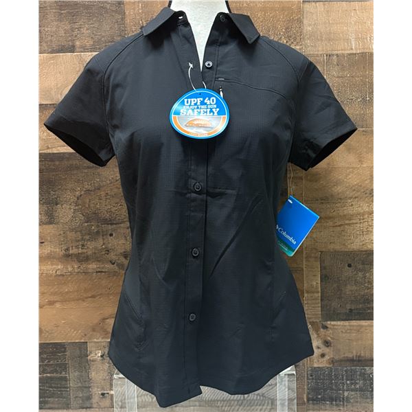 Women's Size S Black Silver Ridge Short Sleeve Shirt