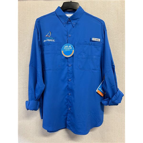 Men's Size XS Deep Blue Tamiami Long Sleeve Shirt