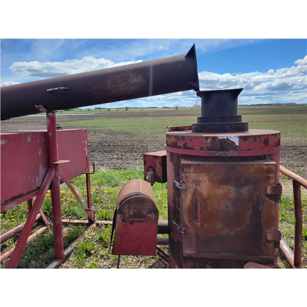 Stand-up incinerator c/w skid, well made