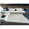Image 5 : White plastic tank w/ containment , 200 gallons