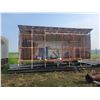 Image 1 : Approx. 30 ft. skid, 10 in. x 10 in. I-Beam skid c/w metal clad roof & walls, steps & sliding doors.