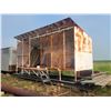 Image 8 : Approx. 30 ft. skid, 10 in. x 10 in. I-Beam skid c/w metal clad roof & walls, steps & sliding doors.