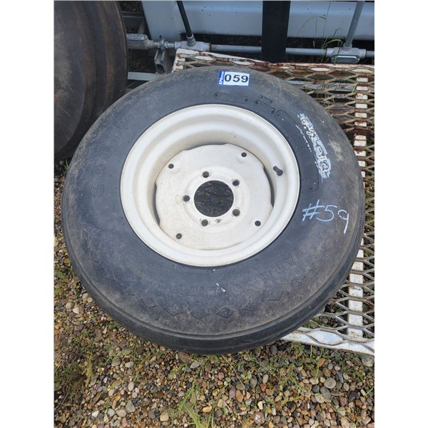 9.5L-14 Good tire c/w 5-hole rim