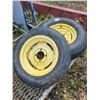 Image 1 : 7.6-15 V.G. tire c/w 5-hole rim & 5.9x15 tire c/w 4-hole rim