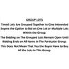 Image 1 : GROUP LOTS