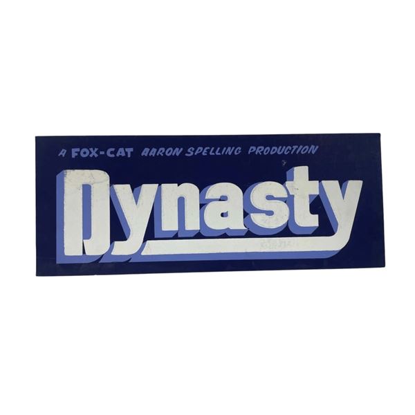 Dynasty (1981–1989) - Crew Used Dashboard Parking Permit Card