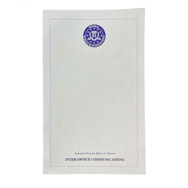The X-Files (1993–2018) - Skinner (Mitch Pileggi) Inter-Office Communication Memo Paper