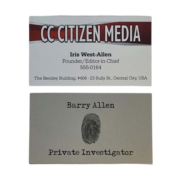 The Flash (2014–2023) - Barry Allen (Grant Gustin) & Iris (Candice Patton) Business Cards