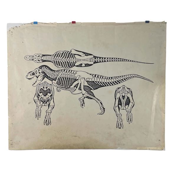 Jurassic Park (1993) - Tippett Studio T-Rex Stop Motion Input Device Exact Scale Diagram