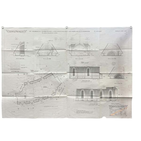 Fantastic Beasts: The Crimes of Grindelwald (2018) - Dumbledore Classrom Interior Blueprint