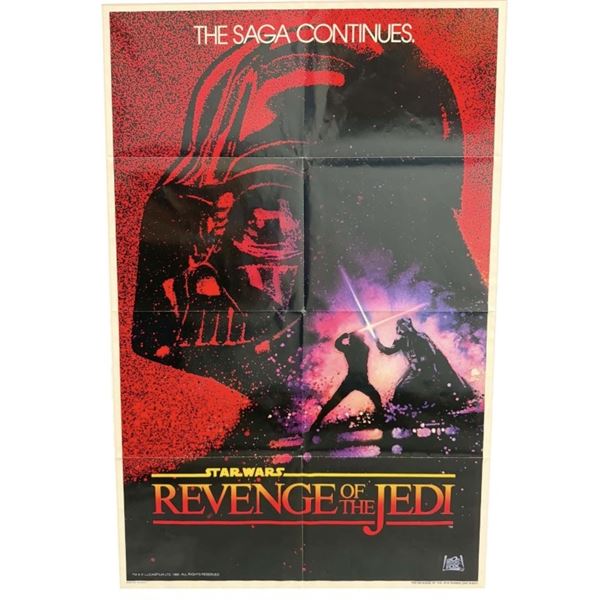Star Wars - Revenge of the Jedi (1983) - Original 1 Sheet Poster (Rare No-Date Version)