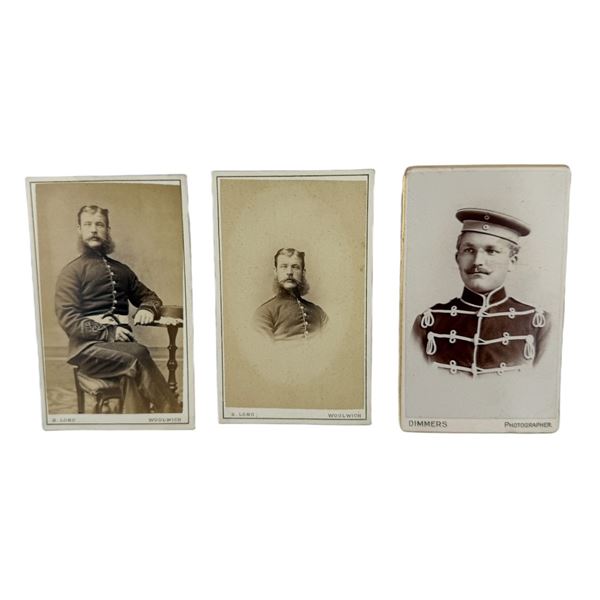 19th Century Military Cartes de Visite Portraits