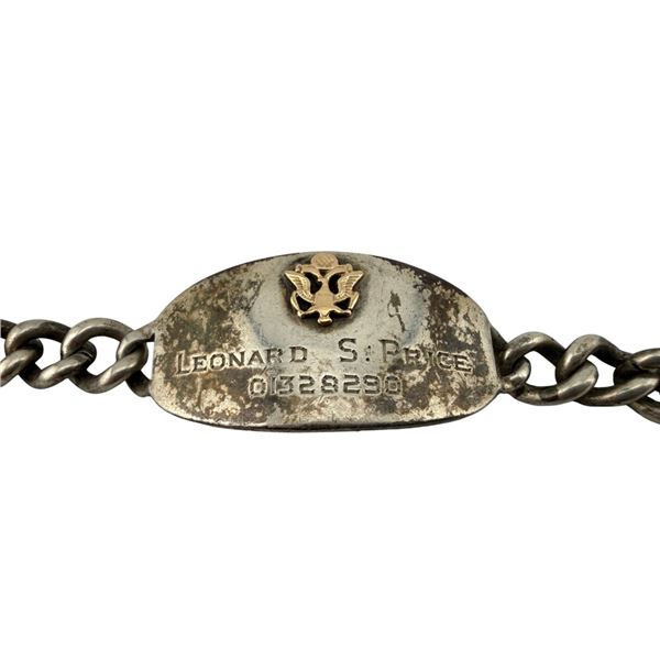 WWII Identified U.S. Army Sterling ID Bracelet