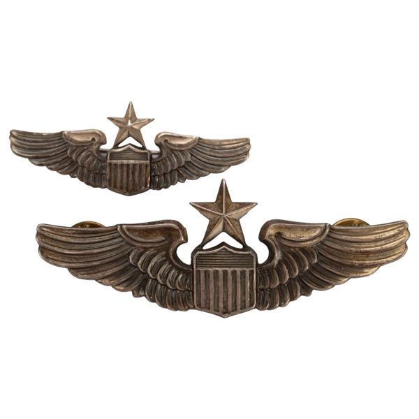 WWII Sterling US Air Force Senior Pilot Wing Pins