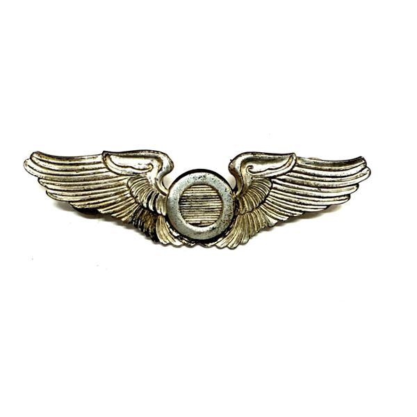 WWII Sterling US Air Force Observer Wing Pin