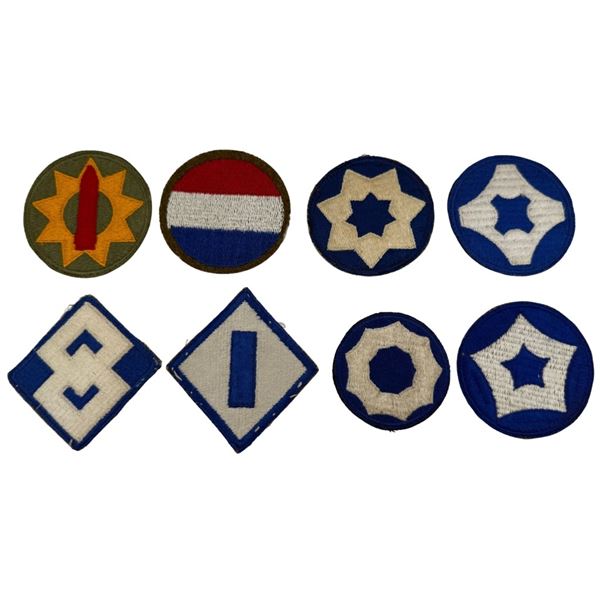 WWII Era Service Command Insignia Patch Lot