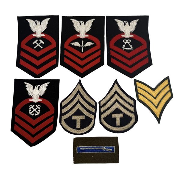 WWII Era Embroidered Military Patches Lot
