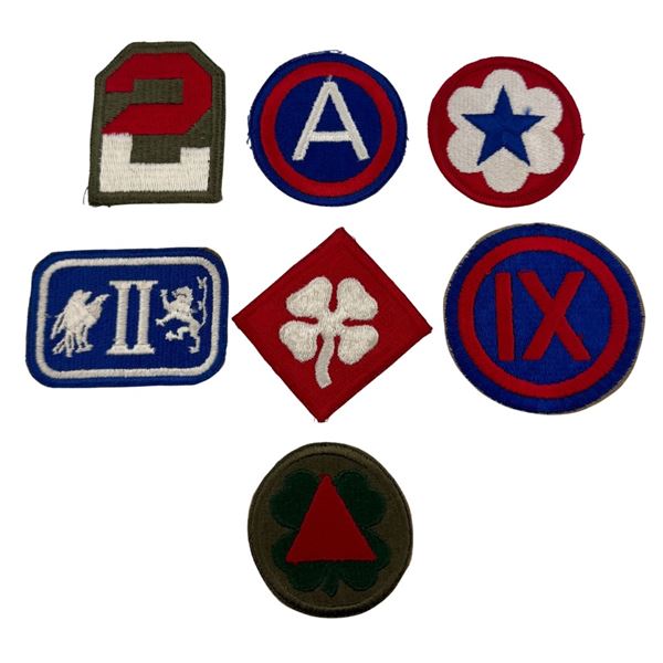 WWII Army & Air Force Insignia Patch Lot