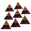 Image 4 : WWII Army Armored Division Insignia Patch Lot