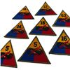 Image 5 : WWII Army Armored Division Insignia Patch Lot