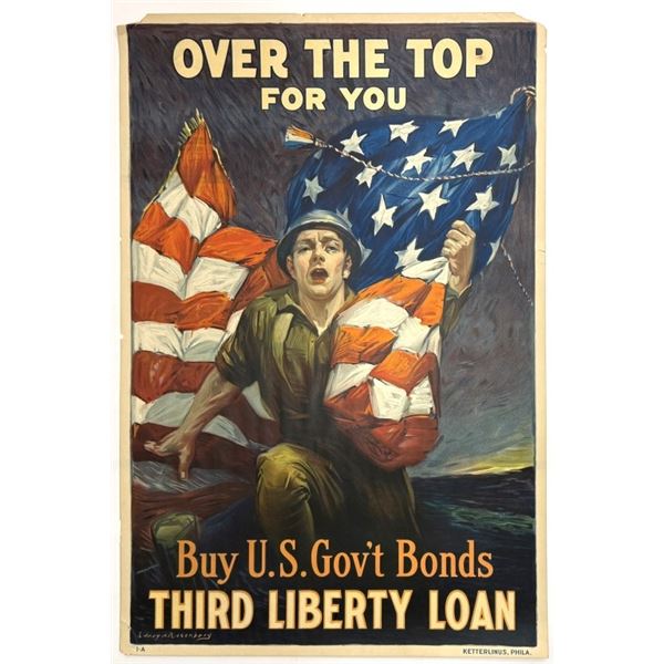 1919 Over The Top For You Buy Bonds Poster