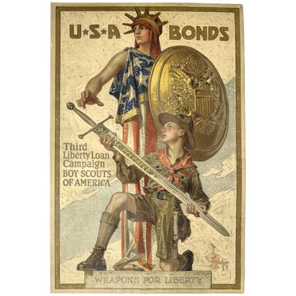 1918 Weapons for Liberty USA Bonds Campaign Poster