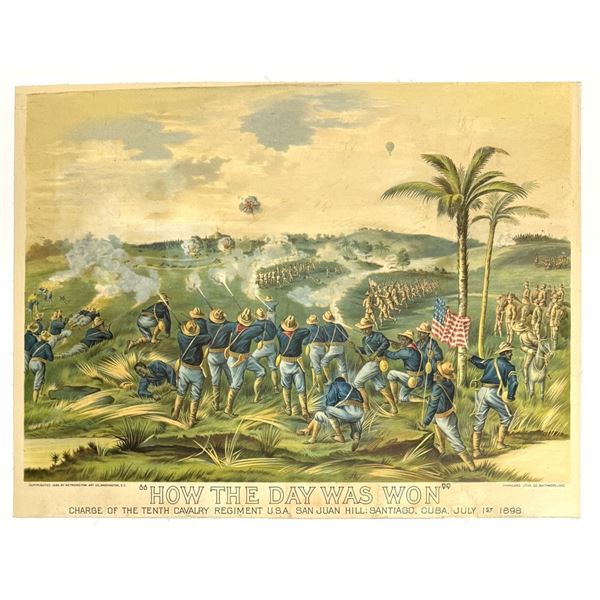 How the Day Was Won Poster 10th Cavalry Regiment