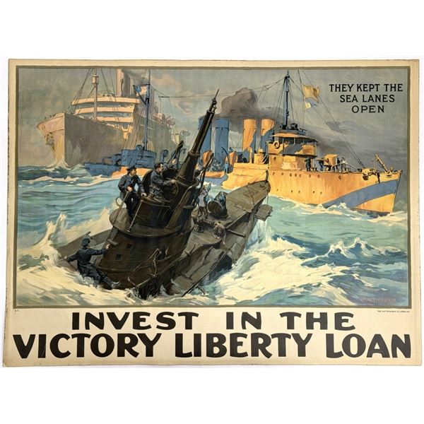 1918 Invest In The Victory Liberty Loan Poster