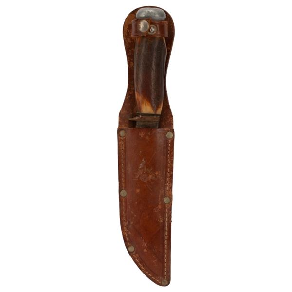 Vintage Voos German Hunting Knife with Sheath