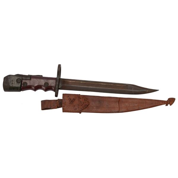 Vintage WWII British No. 7 Mk1 Bayonet & Scabbard