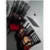 Image 1 : Metal Slatback Dining Chairs 6, Bar Stools - 7
