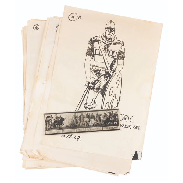 A Set of Harper Goff "The Vikings" Character Concepts.