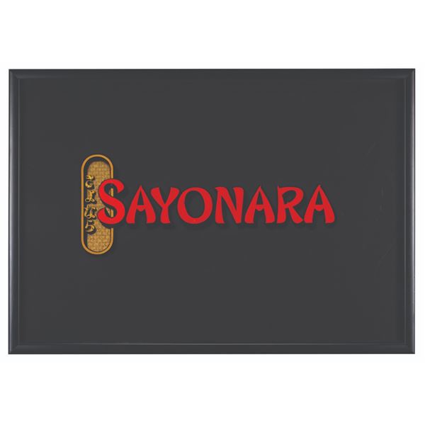 The "Sayonara" Opening Title Art.
