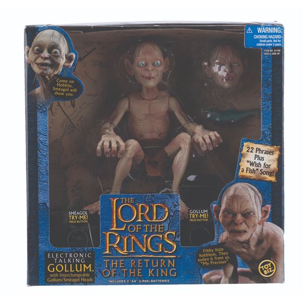 An Andy Serkis Signed "Lord of the Rings" Talking Gollum.