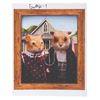 Image 11 : A "Dinner for Schmucks" American Gothic Taxidermy Mice Diorama.