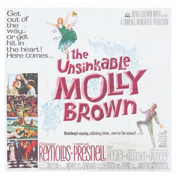 A Signed "The Unsinkable Molly Brown" 6-Sheet.