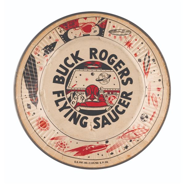 A Buck Rogers Flying Saucer Toy.