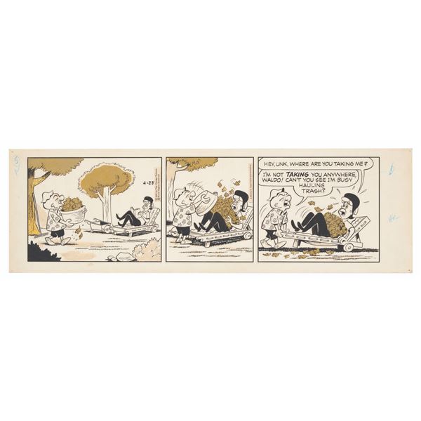 Mr. Magoo Original Comic Strip Art.