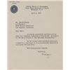 Image 1 : J. Edgar Hoover's Signed Letter to Chasen's Restaurant.