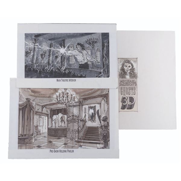 "Michael Jackson's Ghosts" Theme Park Attraction Concept Drawings.