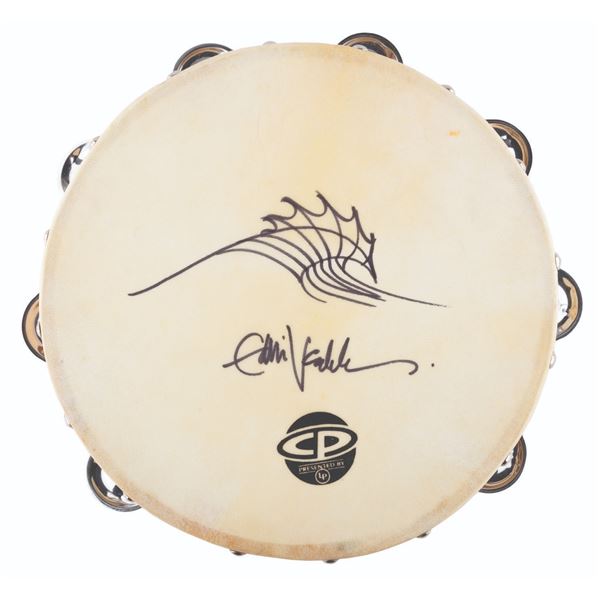 Eddie Vedder's Hand-Illustrated LP Tambourine.