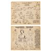 Image 1 : A Pair of "Gulliver's Travels" Model Sheets.